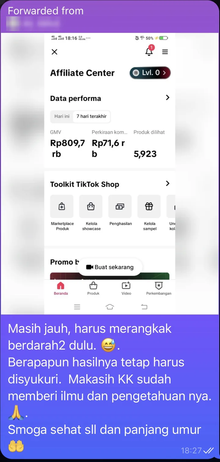 Testimoni member kelas A.: 7 hari terakhir